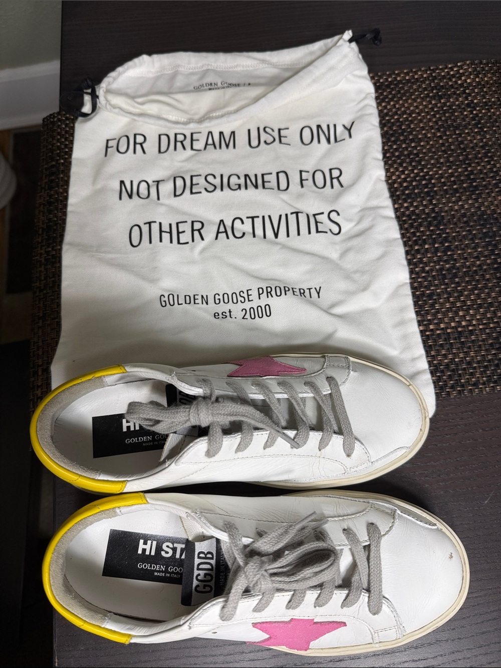 Golden Goose Hi Star Leather Sneakers - Picture 16 of 16